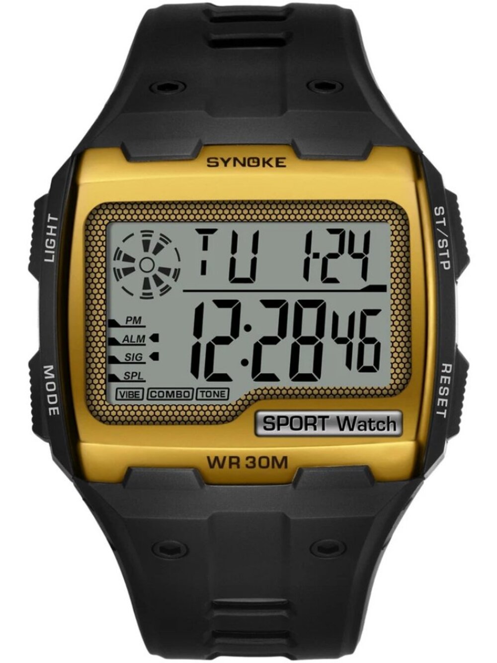 Men Waterproof Wrist Watch Sports Watch Digital Large LED Screen Watch Xmas Gift